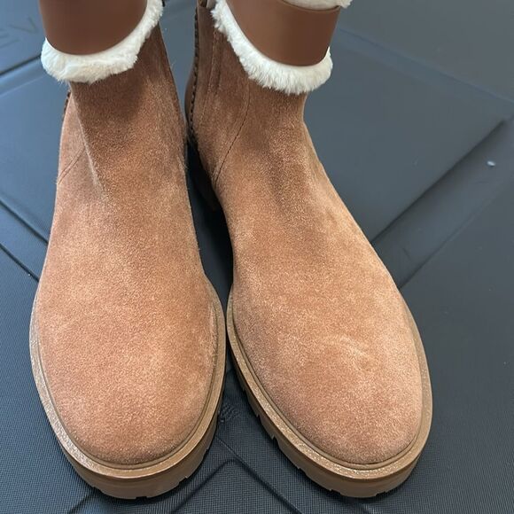 NWOT Kate Spade suede fur trimmed boots booties Bailee Winter - Picture 5 of 9